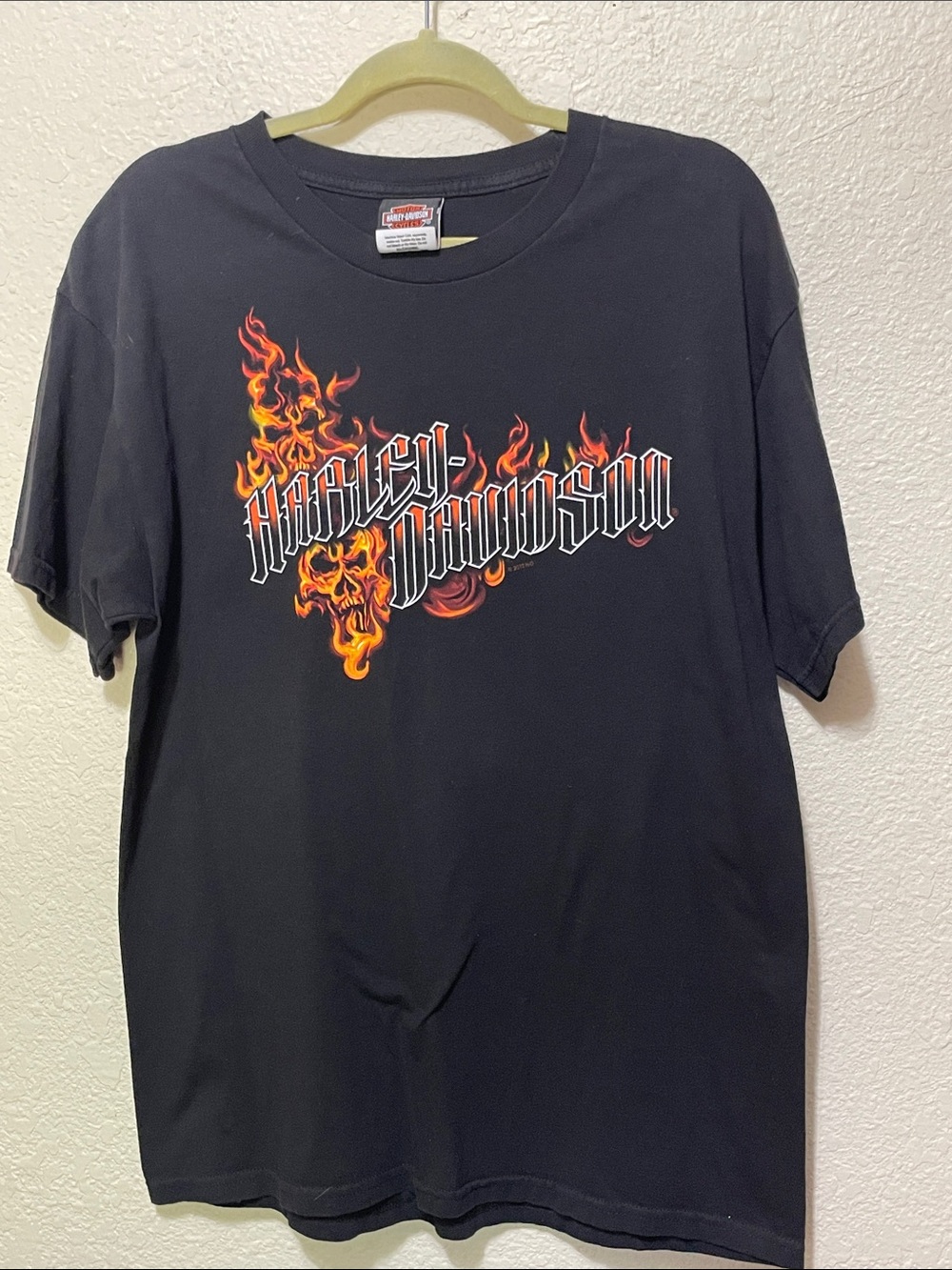 Harley-Davidson Men's Black Tee Shirt. Good Condition. Size L.